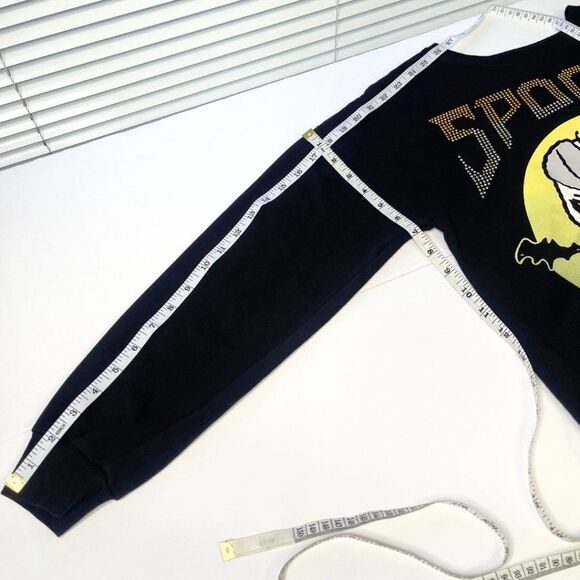 PEANUTS | Spooky Snoopy Mummy Sweatshirt Black - Studded Letters -Small - Picture 8 of 12